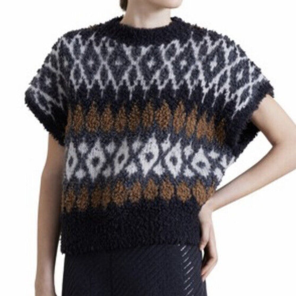 $4500 BRUNELLO CUCINELLI CASHMETE BLEND SEQUIN FUZZY SWEATER 2022 COLLECTION XS - Picture 3 of 10